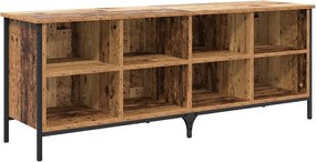 vidaXL Dulap pentru pantofi cu raft Lemn Vechi 131 x 35 x 50 cm