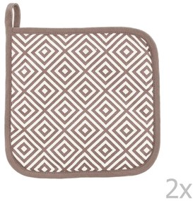 Mănuși de bucătărie 2 buc. din bumbac Geo – Tiseco Home Studio