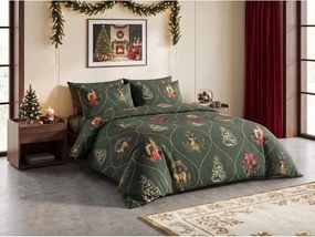Lenjerie de pat din bumbac HERITAGE verde inchis Dimensiune lenjerie de pat: 70 x 80 cm | 140 x 200 cm