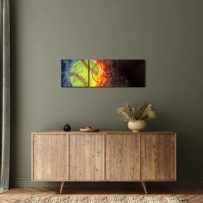 Tablou - Minge de tenis (cu ceas) (90x30 cm)