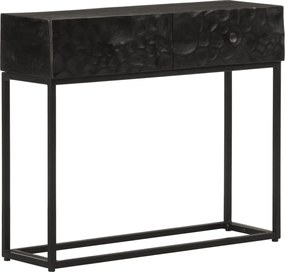 vidaXL Masă consolă, 90x30x76 cm, lemn masiv de mango și fier