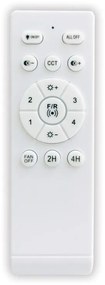 Lustra LED cu ventilator si telecomanda HINES aspect lemn 40cm, 03609H GL