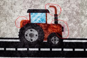 JUNIOR 52242.801 covor lavabil Oraș, străzi pentru copii anti-alunecare - bej / negru - SECUNDAR-COTATI PRODUSUL