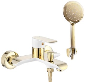 Baterie pentru cadă REA Bloom White gold
