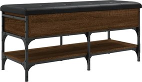 vidaXL Bancă de pantofi, stejar maro, 102x42x45 cm, lemn prelucrat