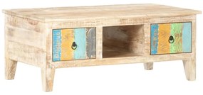 Masuta de cafea, 100 x 55 x 40 cm, lemn de acacia nefinisat 1, Lemn de acacia nefinisat