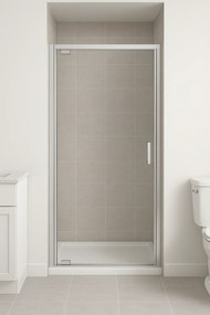 Usa sticla dus batanta 90x185 cm profil crom lucios Cersanit Basic 900x1850 mm