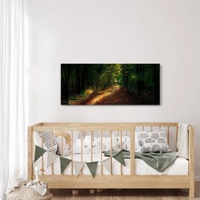 Tablou cu poteca prin pădure (120x50 cm)
