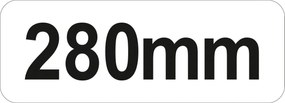 Sapa pătrată, cu mâner 280 mm crom