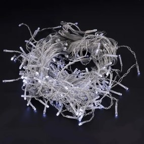 Brilagi - Ghirlandă luminoasă LED de exterior pentru Crăciun, 200 LED, 8 funcții, 13 m, IP44, alb rece