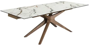 Masa extensibila deosebita design LUX Marble 160-240x100cm