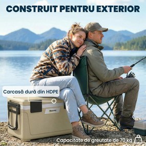 Outsunny cutie frigorifică auto picnic răcitoare portabile frigider băuturi reci călătorie ladă frigorifică congelator rigid bere 40L | Aosom Romania