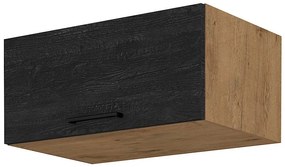 Dulap superior de bucătărie Virion 80 NAGU 36 1F (Stejar lancelot + lemn închis). 1046300