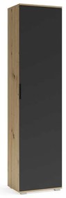 Dulap pentru hol Walker 50 cm, stejar artisan / antracit