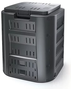 Compost, 320 l, negru