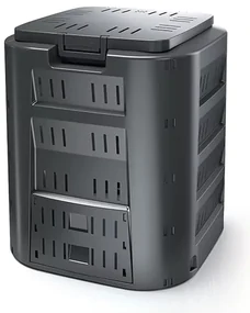 Compost, 320 l, negru