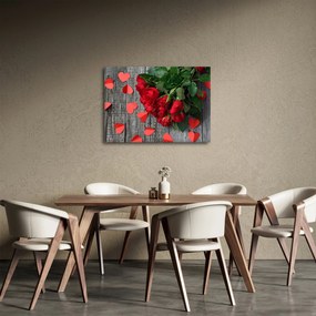 Tablou - cu buchet de flori (70x50 cm)