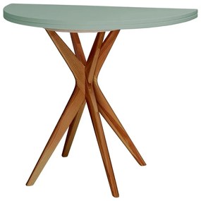 Masă de dining rotundă extensibilă 45x90 cm Jubi – Ragaba