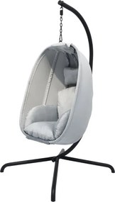 MIADOMODO scaun suspendat de tip hamac, gri, capacitate maxi