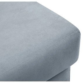 Taburet albastru deschis cu tapițerie din catifea Kyoto – Cosmopolitan Design