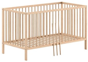 Pătuț în culoare naturală din lemn de pin 70x140 cm DINO – Vipack