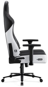 Scaun Gaming Diablo X-Player 2.0 Din Material Normal Size: Alb-Negru