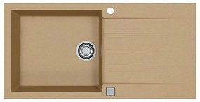 Chiuvetă de bucătărie ALVEUS 1140597 CADIT 100x50 cm bej