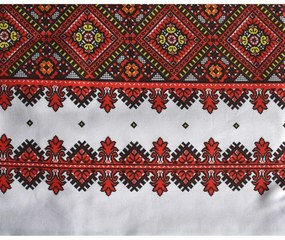Fata de masa MOTIVE TRADITIONALE II XXL CASA GINO® , bumbac 100%, 160X210, masa 8 persoane