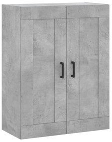 830384 vidaXL Dulap pe perete, gri beton, 69,5x34x90 cm, lemn prelucrat
