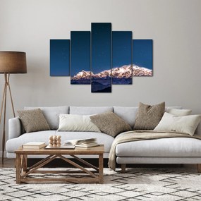 Tablou cu munți și cerul nocturn (150x105 cm)