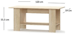 Masă de cafea Terrell (Stejar sonoma). 1053290