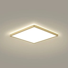 Brilagi - Corp de iluminat LED pentru baie ULTRA SLIM, 24 W, 230 V, 42 x 42 cm, auriu, IP54