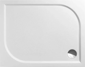 Cadita compozit pentru dus Roth Rectan-M 120x80 cm alb