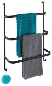 Suport pentru prosoape Wenko Towel Holder Black, 21 x 54 cm, negru