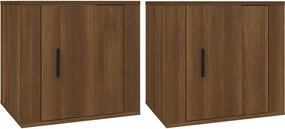 vidaXL Noptiere, 2 buc., stejar maro, 50x39x47 cm