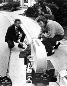 Fotografie Clint Eastwood and his actor William Holden, 1973