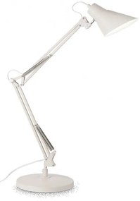 Lampa de birou cu brat articulat SALLY TL1 TOTAL WHITE