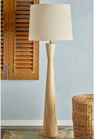 Lampadar bej cu abajur textil (înălțime 130 cm) Leonor – Bloomingville
