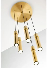 Lustră pe cablu Jupiter 2020 ALAS 5xGU10/10W/230V auriu