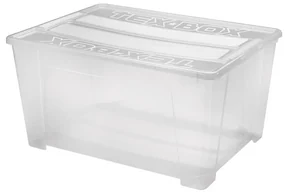 Cutie de depozitare TEX BOX 150 l transparent