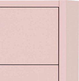 Boxie 2 sertare dulap de perete 40x40x37 cm roz