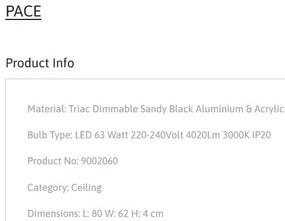 Lustra aplicata LED moderna design geometric PACE