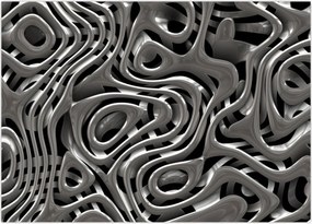 Tablou - Abstractizare metalică (70x50 cm)