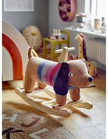Covor în culoare naturală rotund din iută ø 130 cm Dinne – Bloomingville Mini