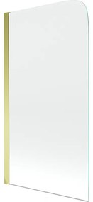 Mexen Felix paravan cadă 1-aripă70 x 140 cm, transparent, Aurie - 890-070-001-50-00