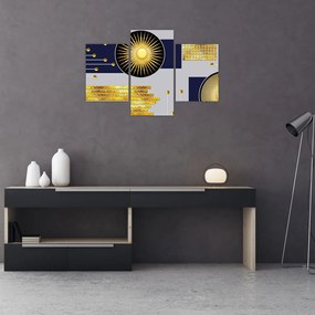 Tablou - Cercuri aurii (90x60 cm)