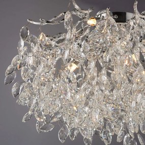 Lustra aplicata design magnific, crom, diametru 60cm, RICICLE