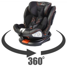 Scaun Auto Pentru Copii cu Isofix NOVOKIDS™ Motion PLUS, Rotire 360°, 0-36 kg, 4 pozitii inclinare, Omologare R-129 i-Size, Transformabil scoica