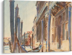 Tablou - John Singer Sargent, Gondola Moorings on the Grand Canal, reproducere (70x50 cm)