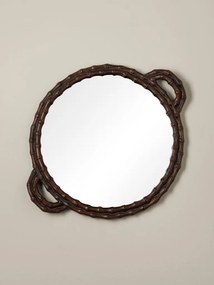 Tavă rotundă cu oglindă, H29 cm, "Bamboo"